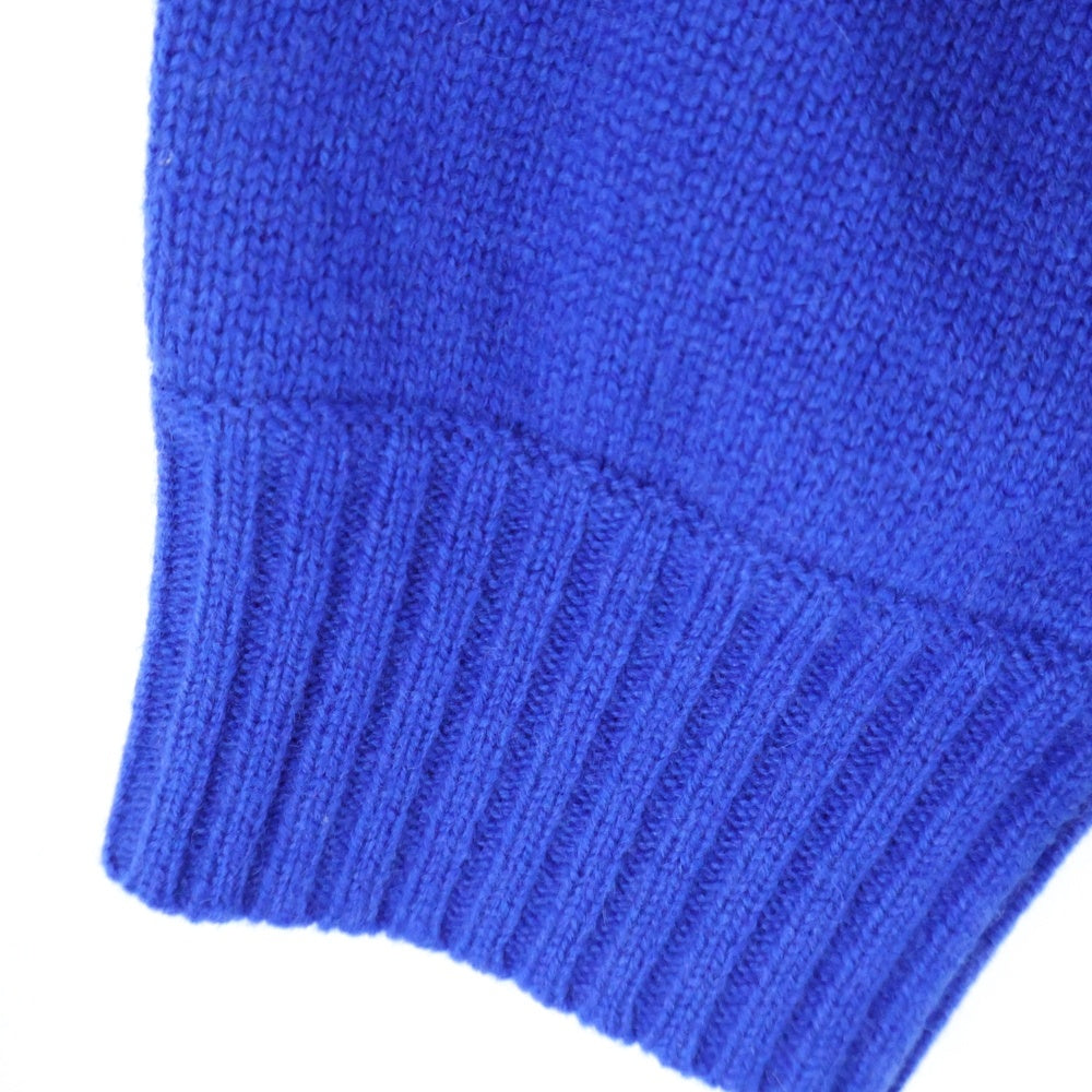 MaxMara(マックスマーラ) 1951 アニバーサリーロゴクルーネックウール長袖ニットセーター ブルー/ブラック 2313611431