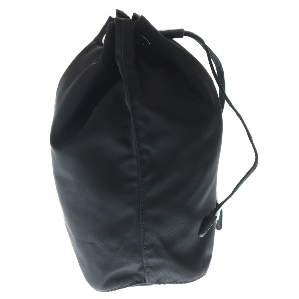 PRADA(プラダ) 巾着ポーチ ケース 小物入れ ミニバッグ ブラック