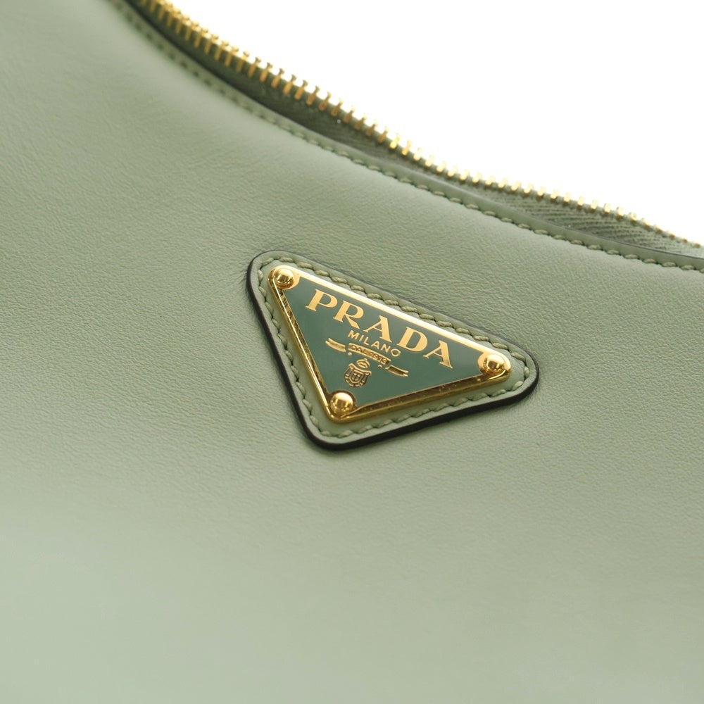 PRADA(プラダ) アーケ スモール ワンショルダーバッグ ハンドバッグ ライトグリーン レザー 1BC194 ゴールド金具