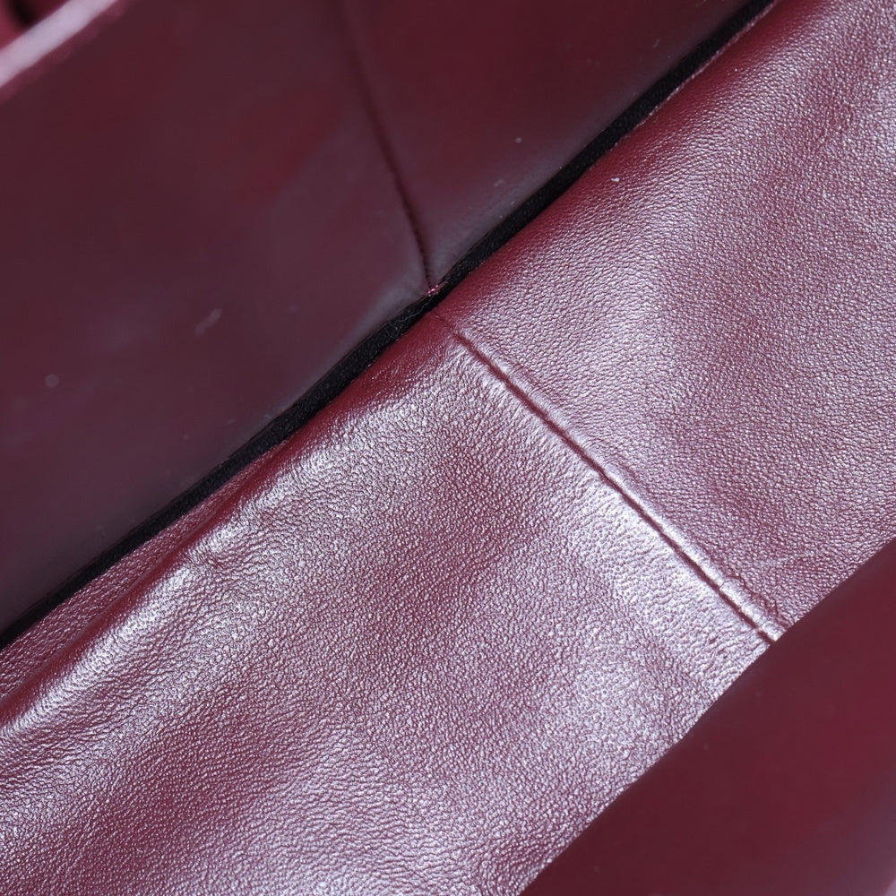 CHANEL(シャネル) デカマトラッセ30 ダブルフラップ ダブルチェーン ショルダーバッグ ブラック キャビアスキン シルバー金具