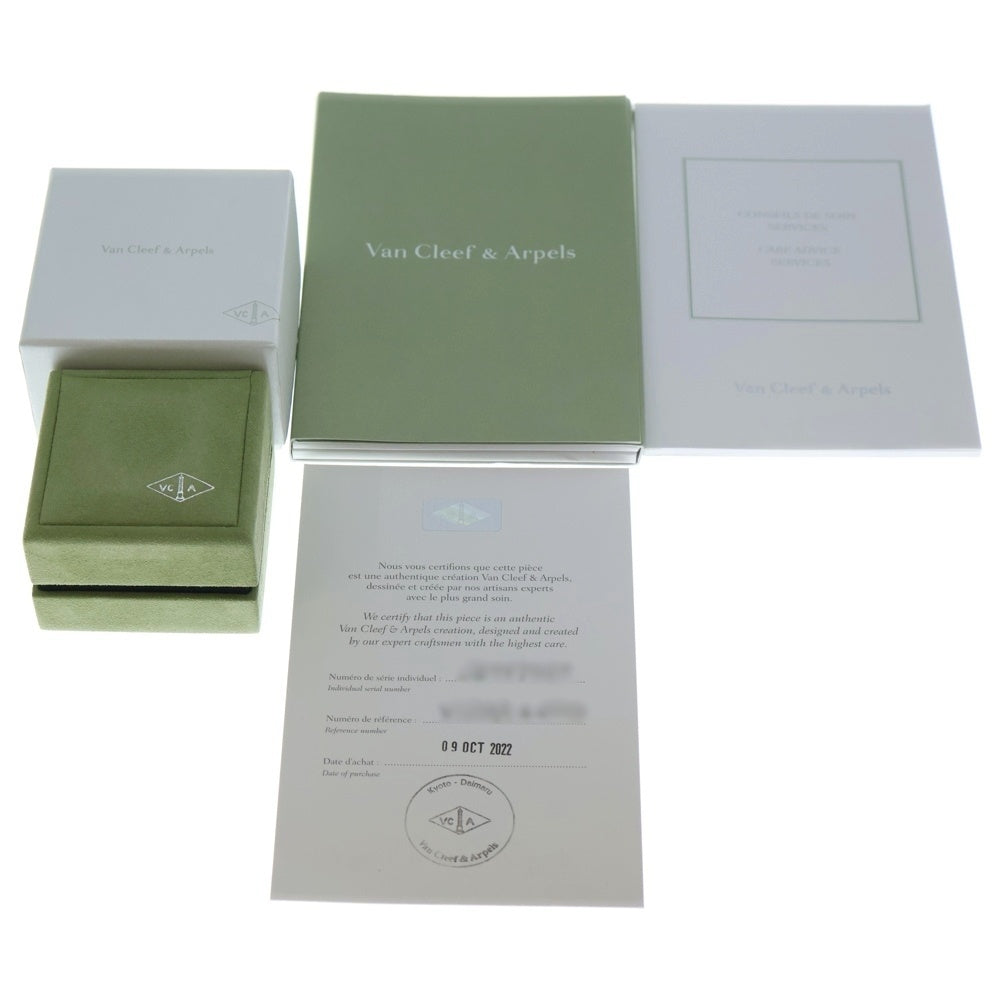 Van Cleef & Arpels(ヴァンクリーフアンドアーペル) スウィートアルハンブラ オニキス ピアス Au750 K18 YG イエローゴールド