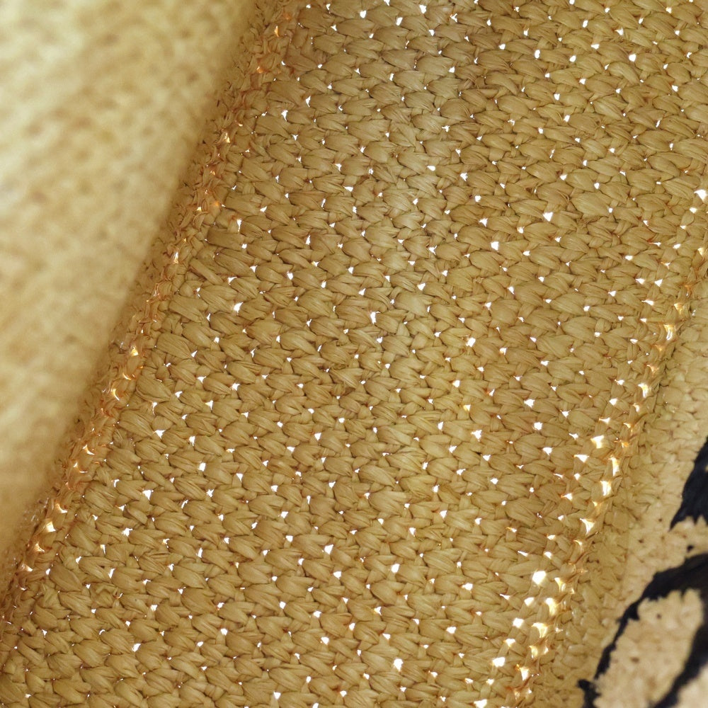 LOEWE(ロエベ) スモールフォント 2WAYバッグ ショルダーバッグ ハンドバッグ カゴバッグ トートバッグ ナチュラル ブラウン×ベージュ ラフィア×レザー ゴールド金具