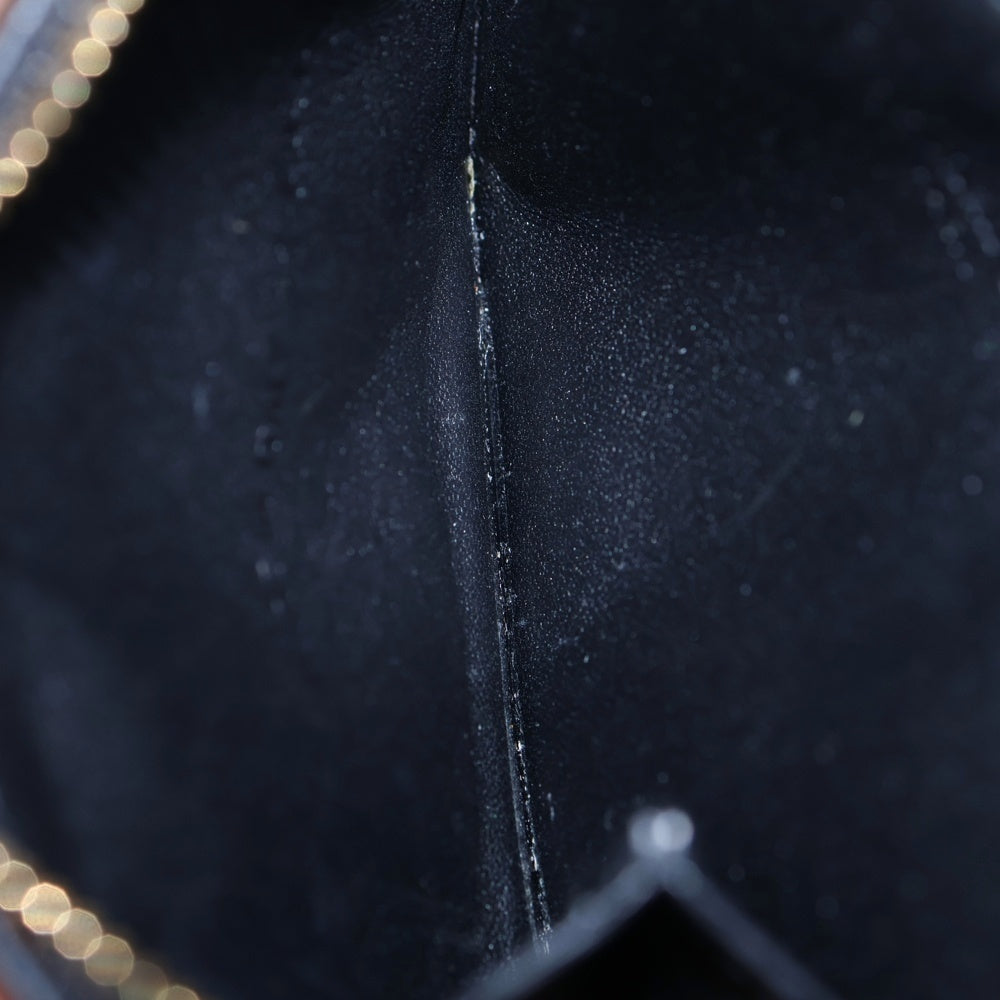 Christian Dior(クリスチャンディオール) カナージュ ラムスキン レザー カード コイン フラグメントケース ゴールド金具 ブラック