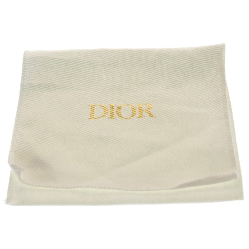 Christian Dior(クリスチャンディオール) カナージュ ラムスキン レザー カード コイン フラグメントケース ゴールド金具 ブラック