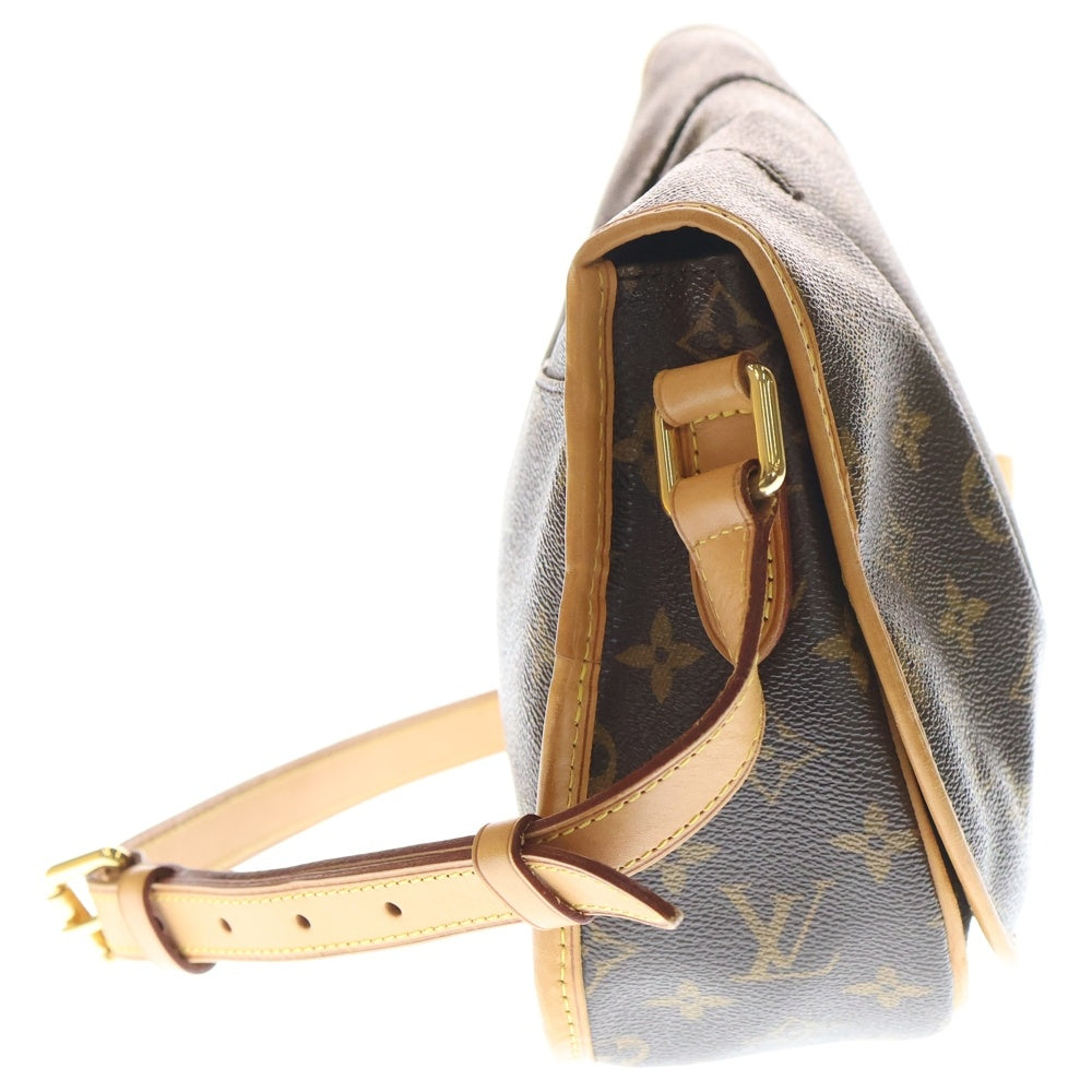 LOUIS VUITTON(ルイヴィトン) モノグラム メニルモンタンPM レザーショルダーバッグ ブラウン M40474