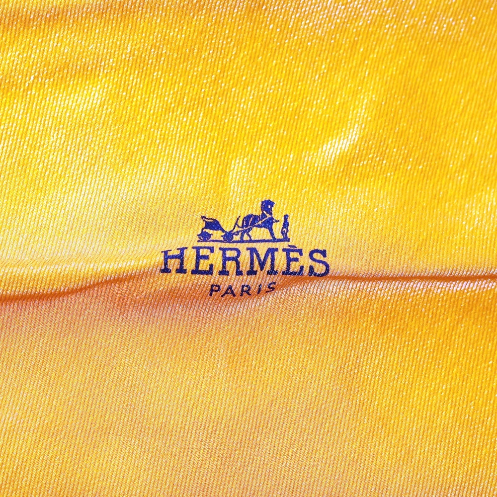 HERMES(エルメス) ロザンジュ スカーフ オレンジ シルク