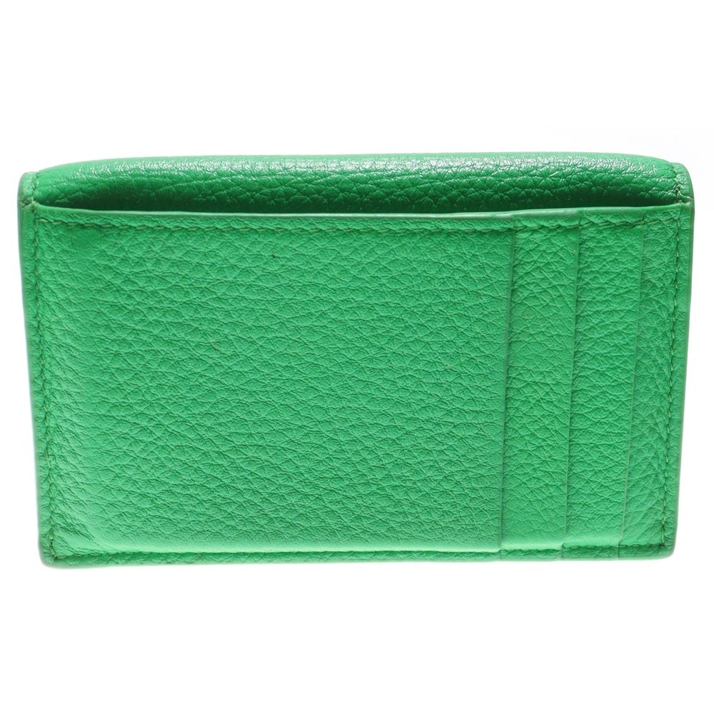 BOTTEGA VENETA(ボッテガヴェネタ) サンジェルマン フラグメントケース 財布 コインケース ウォレット グリーン レザー ゴールド金具 レディース