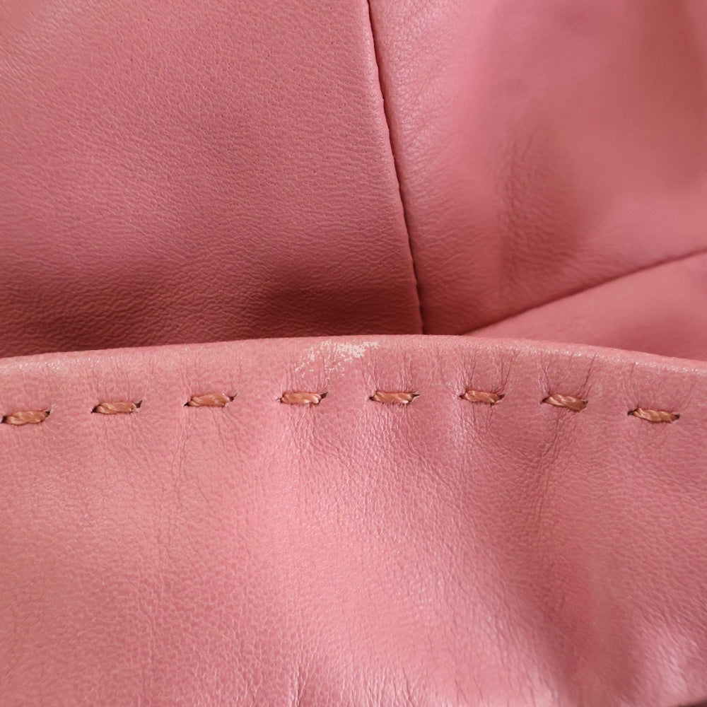 JIL SANDER(ジルサンダー) レザー 2B テーラードジャケット ピンク
