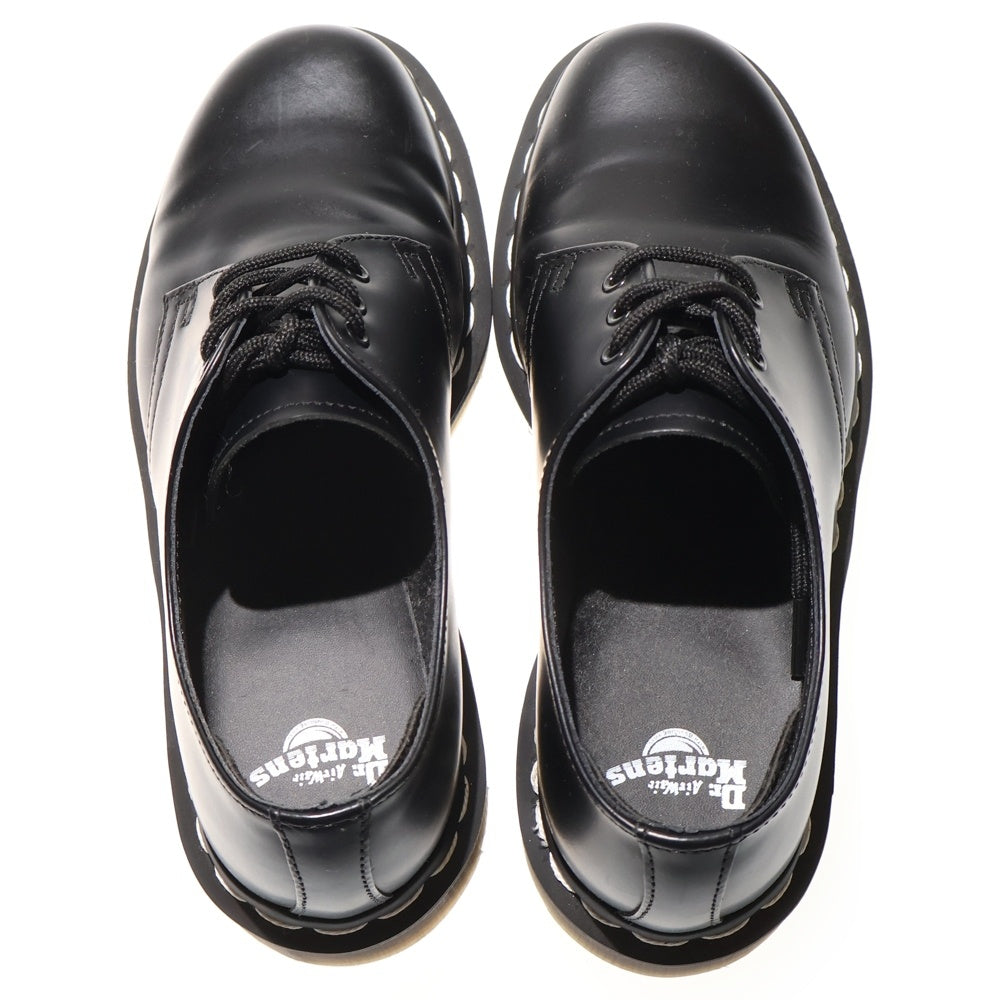 Dr.Martens(ドクターマーチン) 1461 ホワイトステッチ 3ホール レザー レースアップ ローカットシューズ ブーツ ブラック レディース
