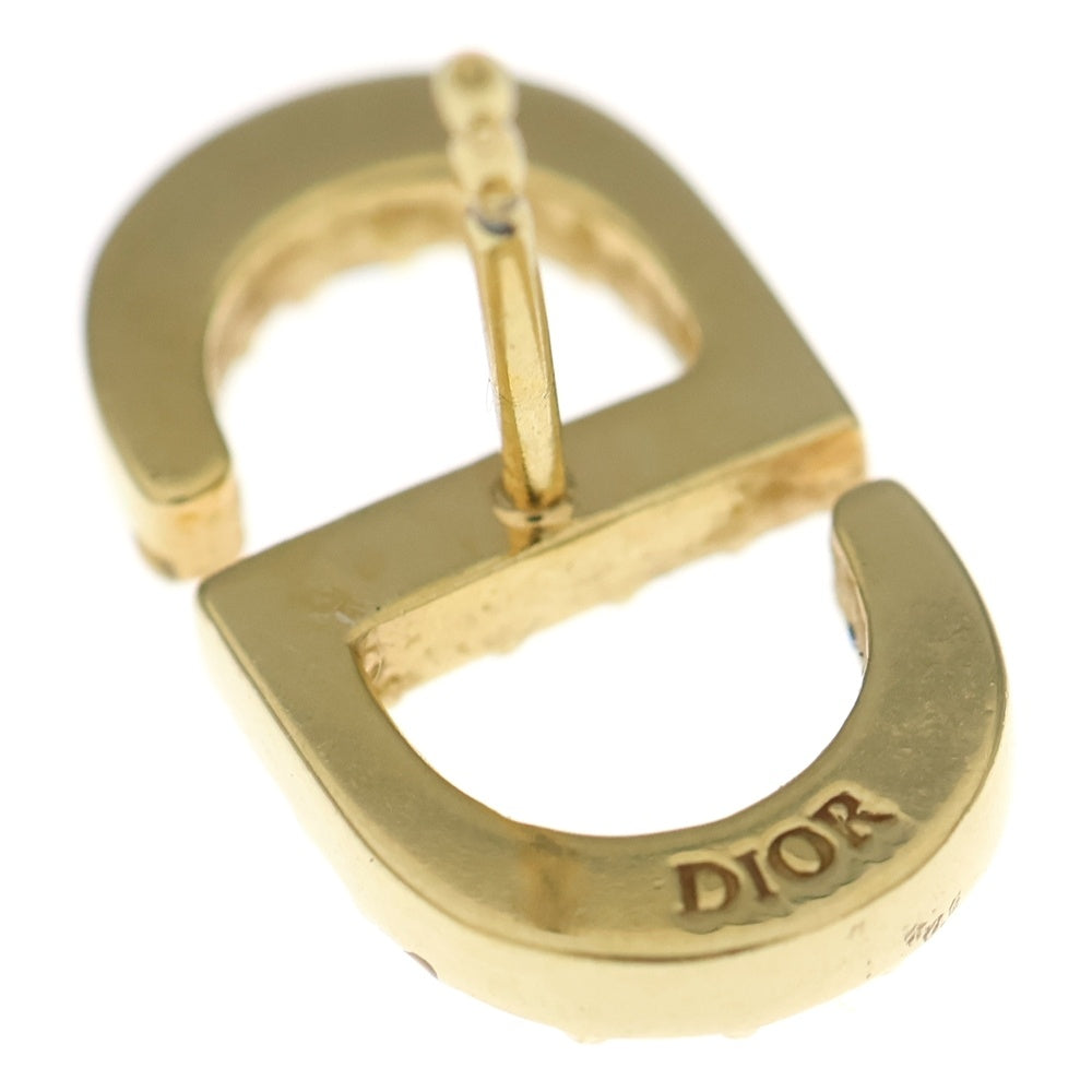 Christian Dior(クリスチャンディオール) CDロゴ ラインストーンピアス