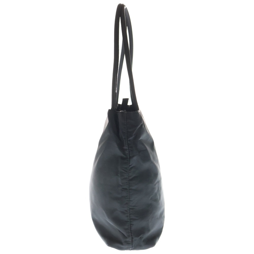 PRADA(プラダ) ロゴ三角プレート ハンドバッグ ミニトートバッグ ブラック テスート B6243 シルバー金具