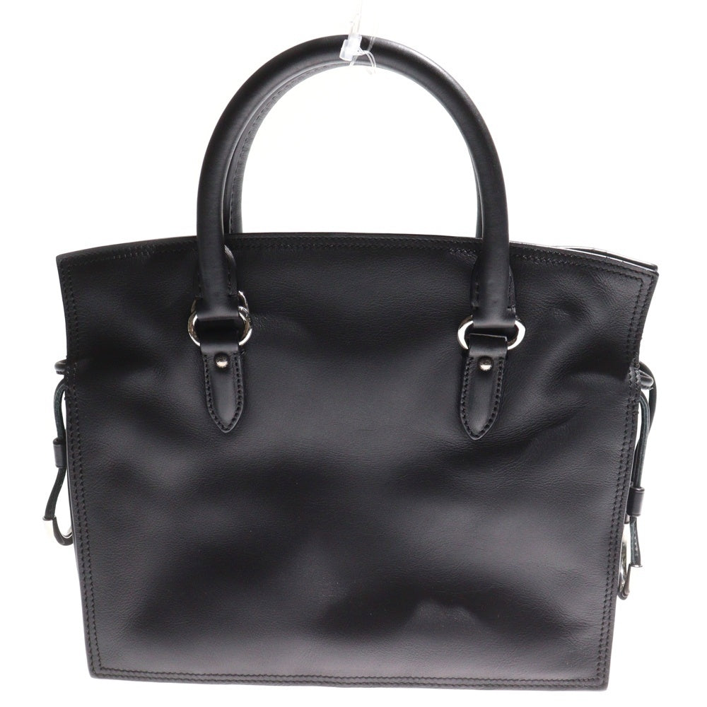 LOEWE(ロエベ) フラメンコ ハンドバッグ ミニトートバッグ ブラック レザー シルバー金具