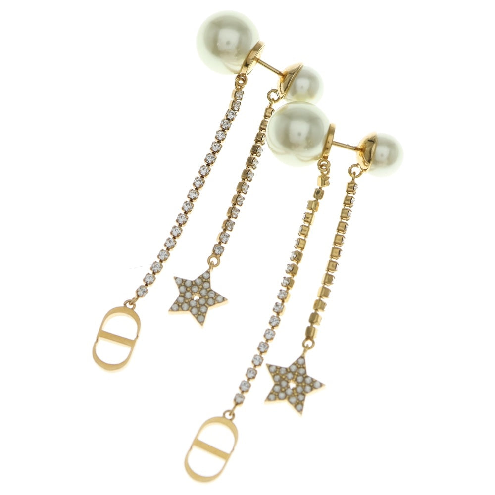 Christian Dior(クリスチャンディオール) ピアス Dior Tribales スター トライバル パール×ラインストーン ゴールド E1270TRICY_D301