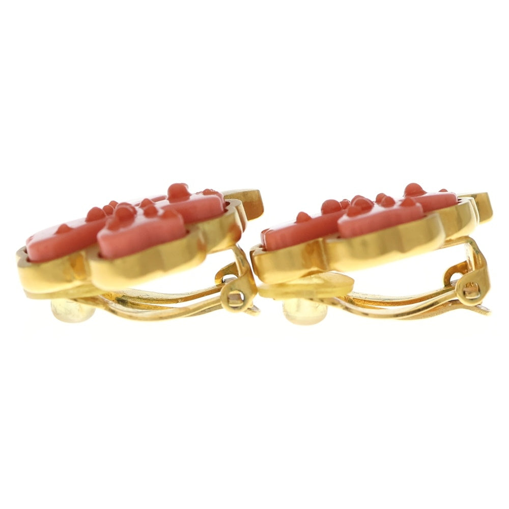 CHANEL(シャネル) ココマーク クローバーモチーフ イヤリング ゴールド