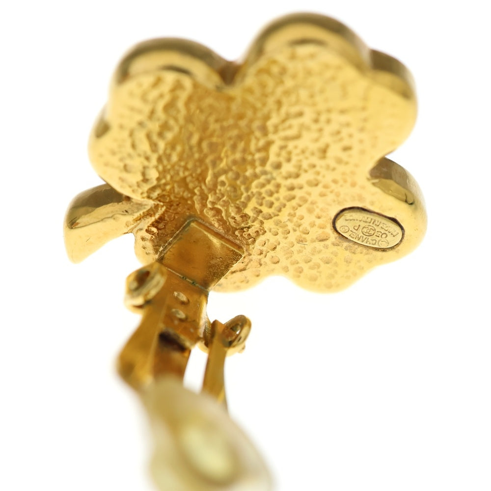 CHANEL(シャネル) ココマーク クローバーモチーフ イヤリング ゴールド