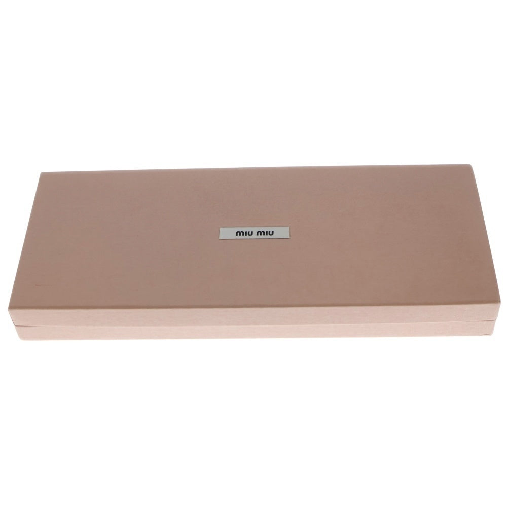 miumiu(ミュウミュウ) 2連 フラワーモチーフ ビース ネックレス ペンダント ブラック レディース