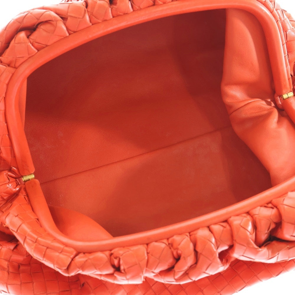 BOTTEGA VENETA(ボッテガヴェネタ) イントレチャート ザポーチ セカンドバッグ ケース バッグ レッド レザー