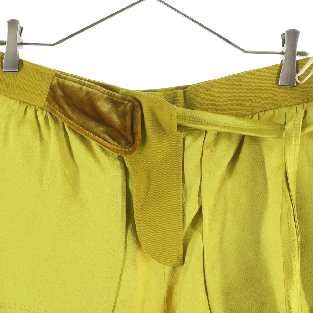 VALENTINO(ヴァレンティノ) レーヨン インサイドアウト ハーフ ショート キュロットパンツ スカート イエロー レディース PB0RF0P0 3H3