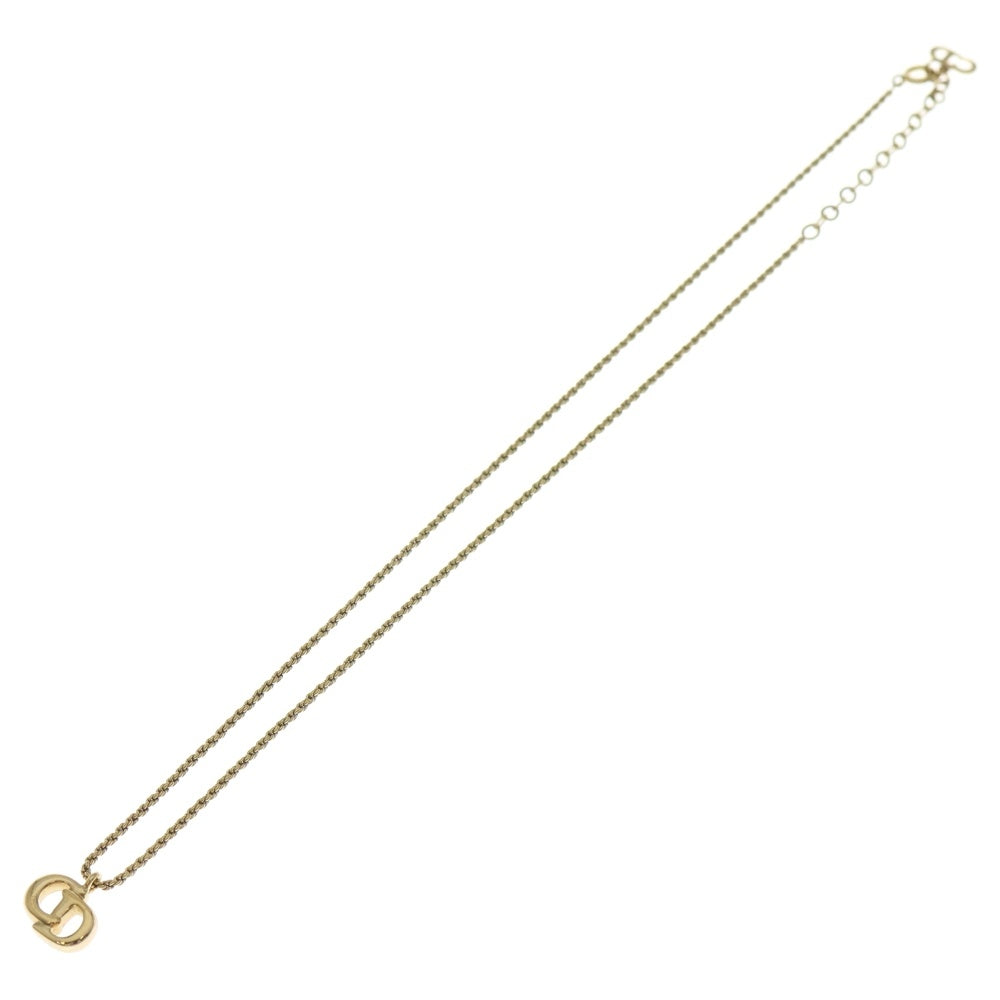 Christian Dior(クリスチャンディオール) CDロゴチェーンペンダントネックレス ゴールド