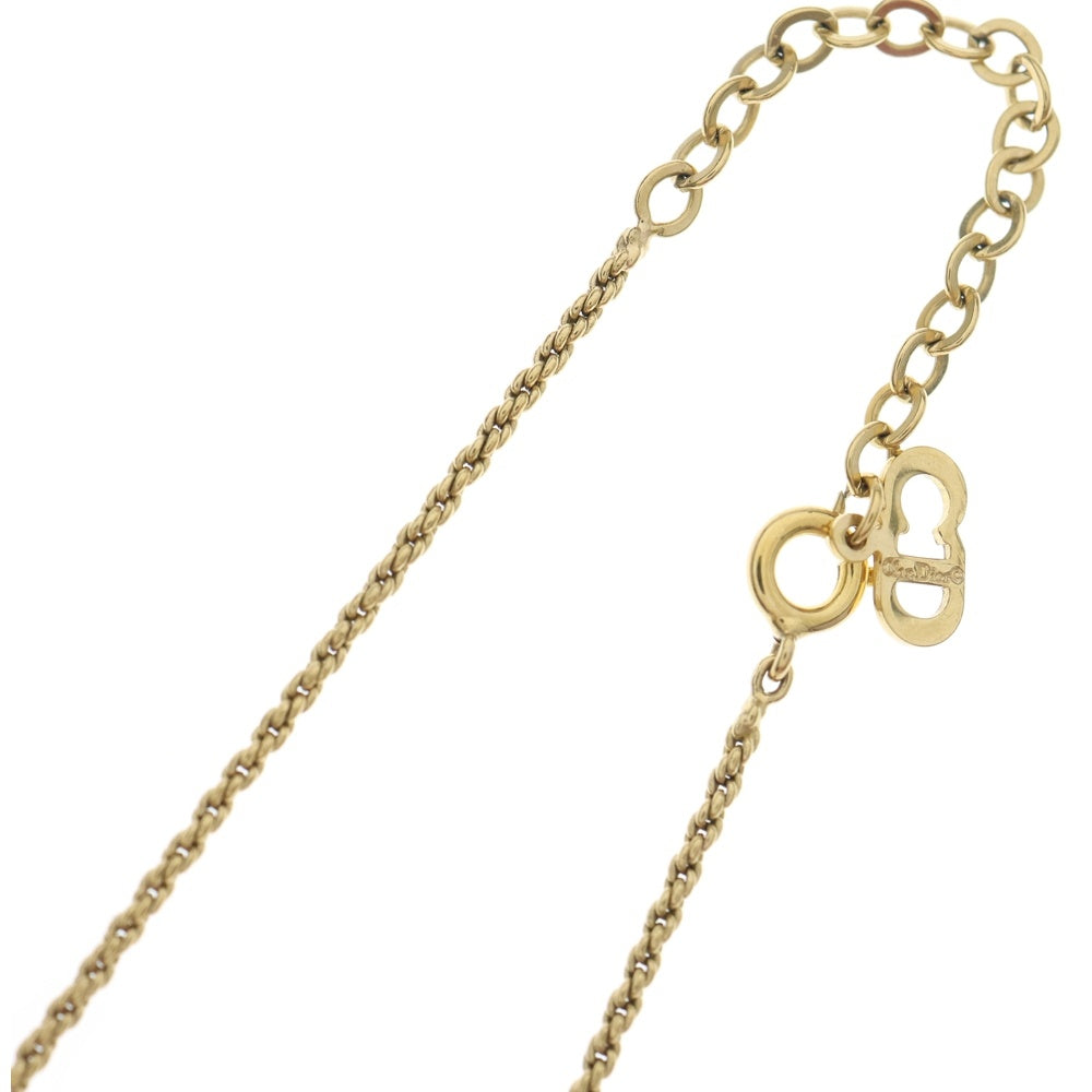 Christian Dior(クリスチャンディオール) CDロゴチェーンペンダントネックレス ゴールド