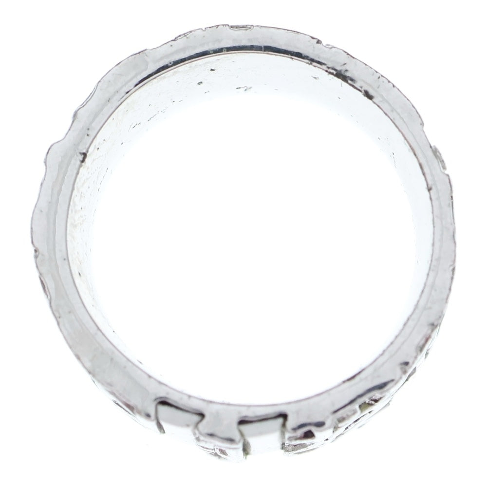 Christian Dior(クリスチャンディオール) 2 トロッター柄リング 指輪 シルバー/ホワイト