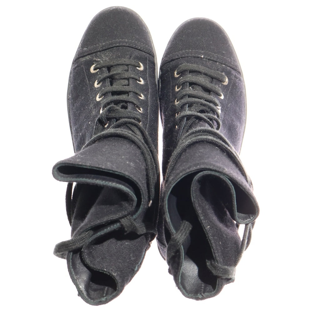 CHANEL ココマーク ハイカット スニーカー レディース36 ブラック CHANEL（シャネル） （新品・未使用品）シャネル ココマーク 厚底