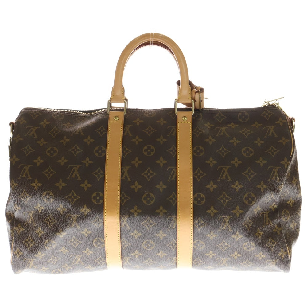 LOUIS VUITTON(ルイヴィトン) モノグラム キーポル バンドリエール45 ブラウン PVCレザー ボストンバッグ M41418