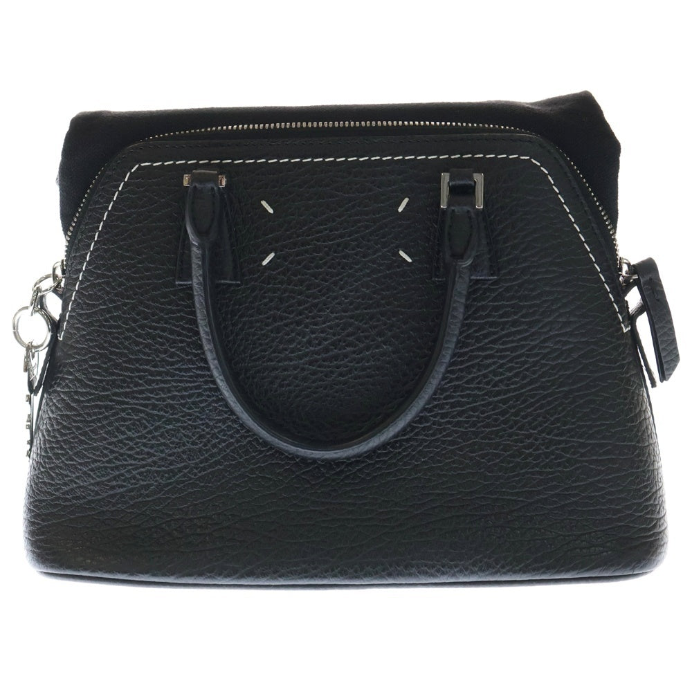 MM6 Maison Margiela(エムエムシックスメゾンマルジェラ) 5AC Miniミニ 2WAY レザーハンドバッグ ショルダーバッグ ブラック