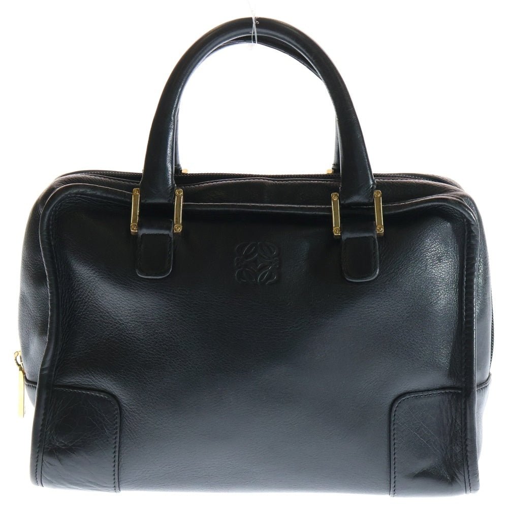 LOEWE(ロエベ) アマソナ 26 ハンドバッグ ミニボストンバッグ ブラック レザー ゴールド金具 レディース
