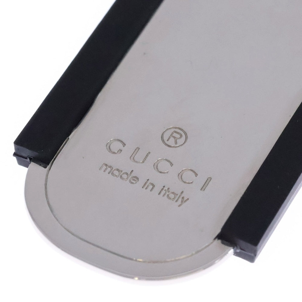 GUCCI(グッチ) ドッグタグ シルバー メタル キーホルダー チャーム