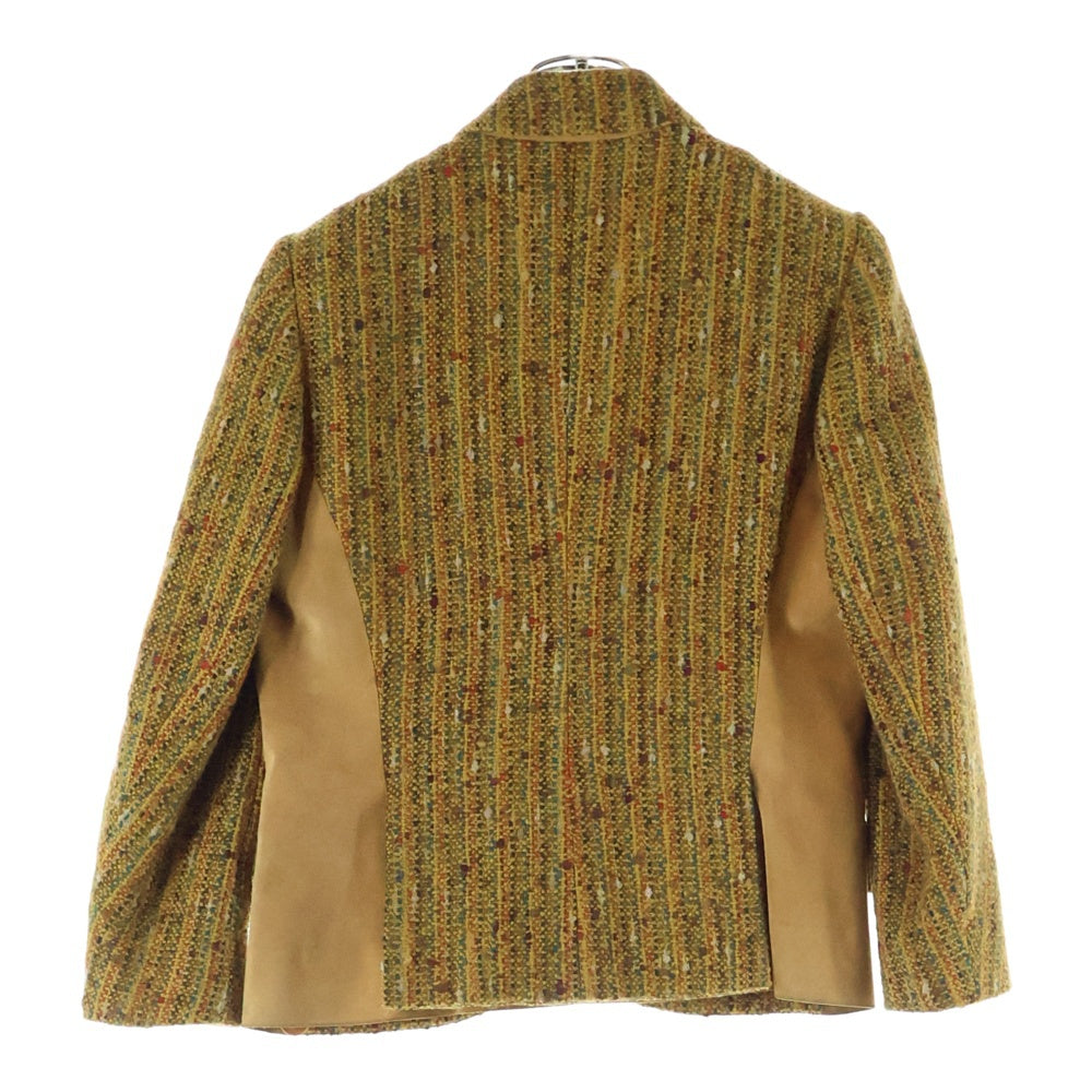 HERMES(エルメス) セットアップ スエードレザー 切り替え ウール