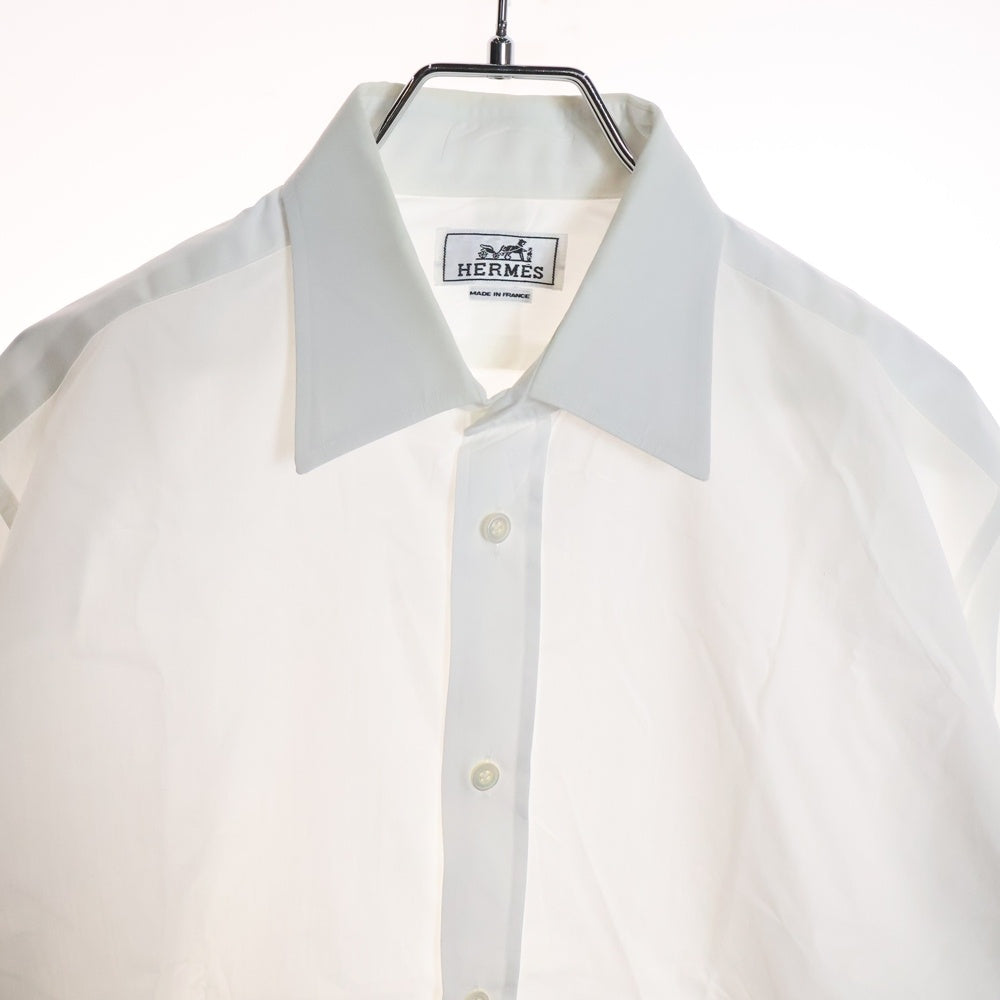 HERMES(エルメス) セリエカフスボタン コットン 長袖シャツ ホワイト