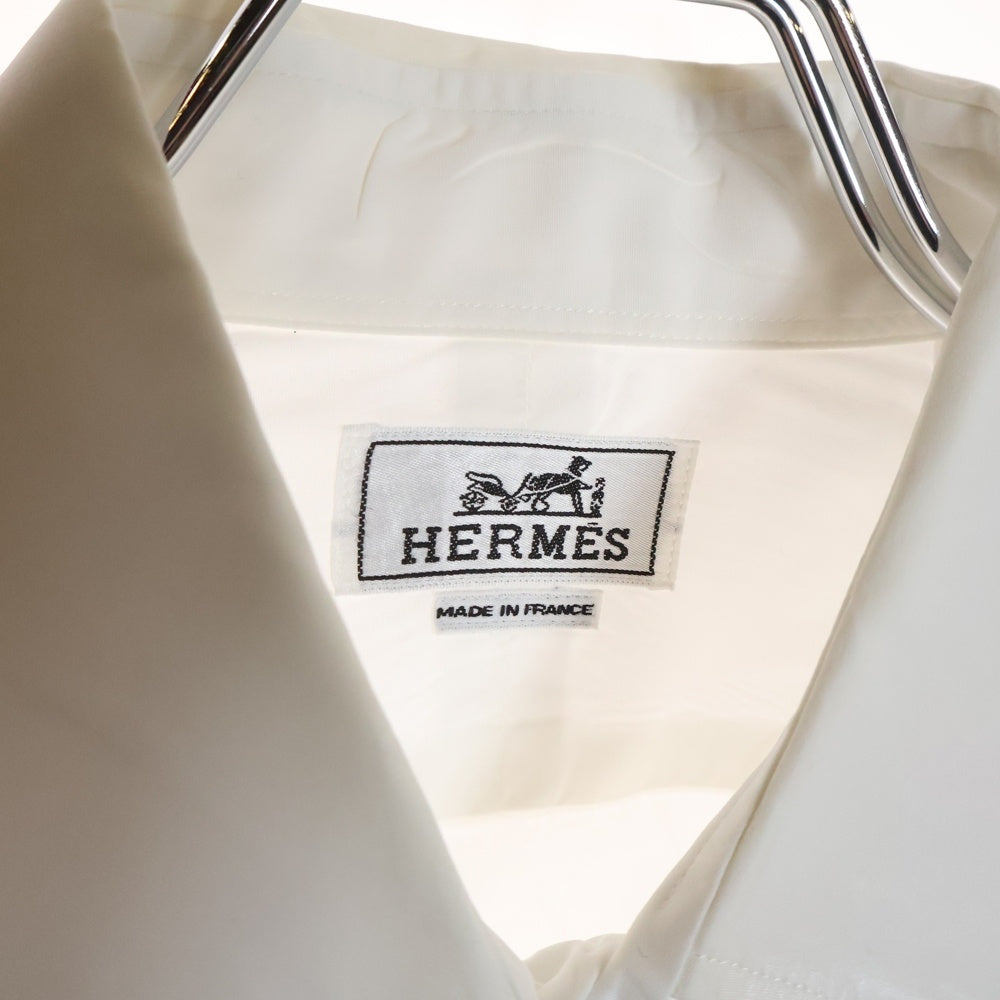 HERMES(エルメス) セリエカフスボタン コットン 長袖シャツ ホワイト