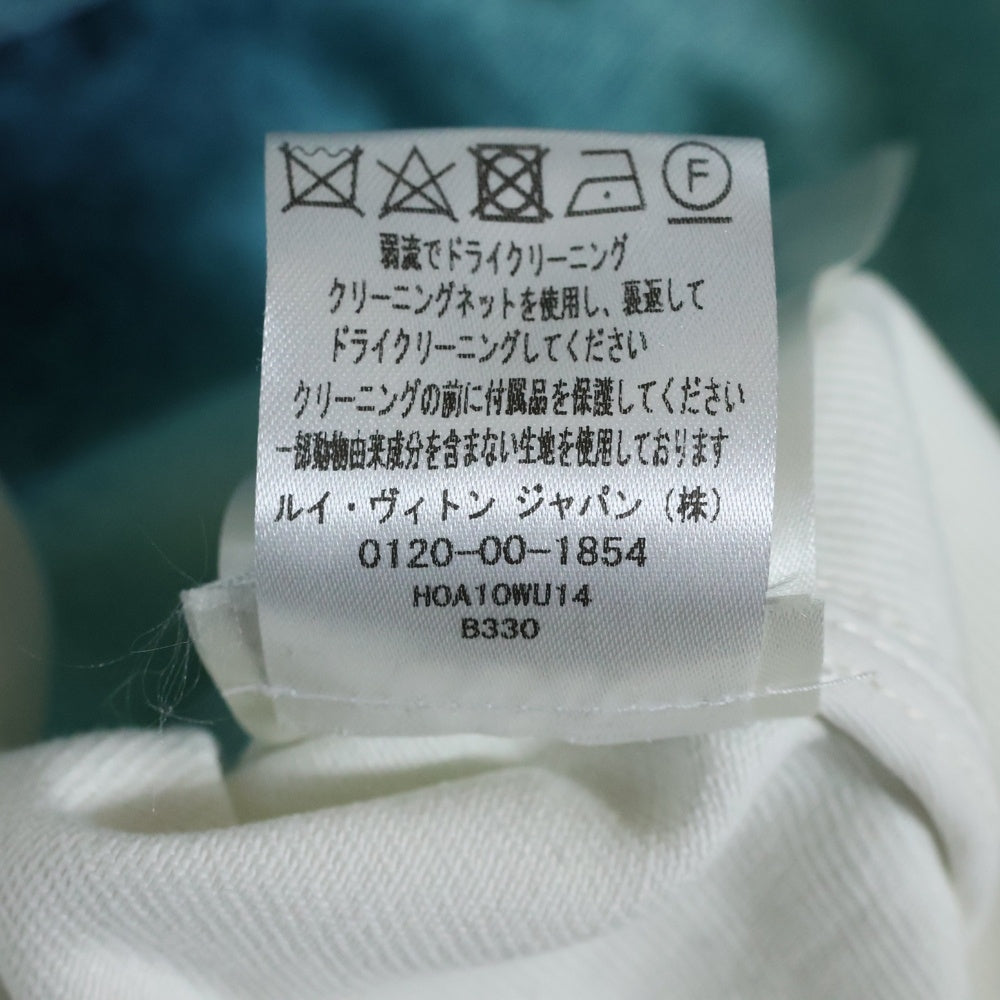 LOUIS VUITTON(ルイヴィトン) 23SS LVスプレー レザーパッチ モノグラム デニム トラッカージャケット ホワイト/ブルー RM231M U14 HOA10W