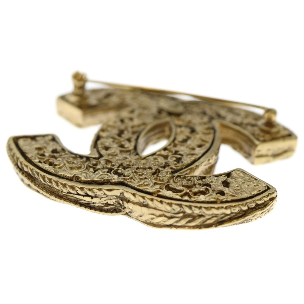 CHANEL(シャネル) ココマーク ストーン ブローチ ピンバッジ ゴールド