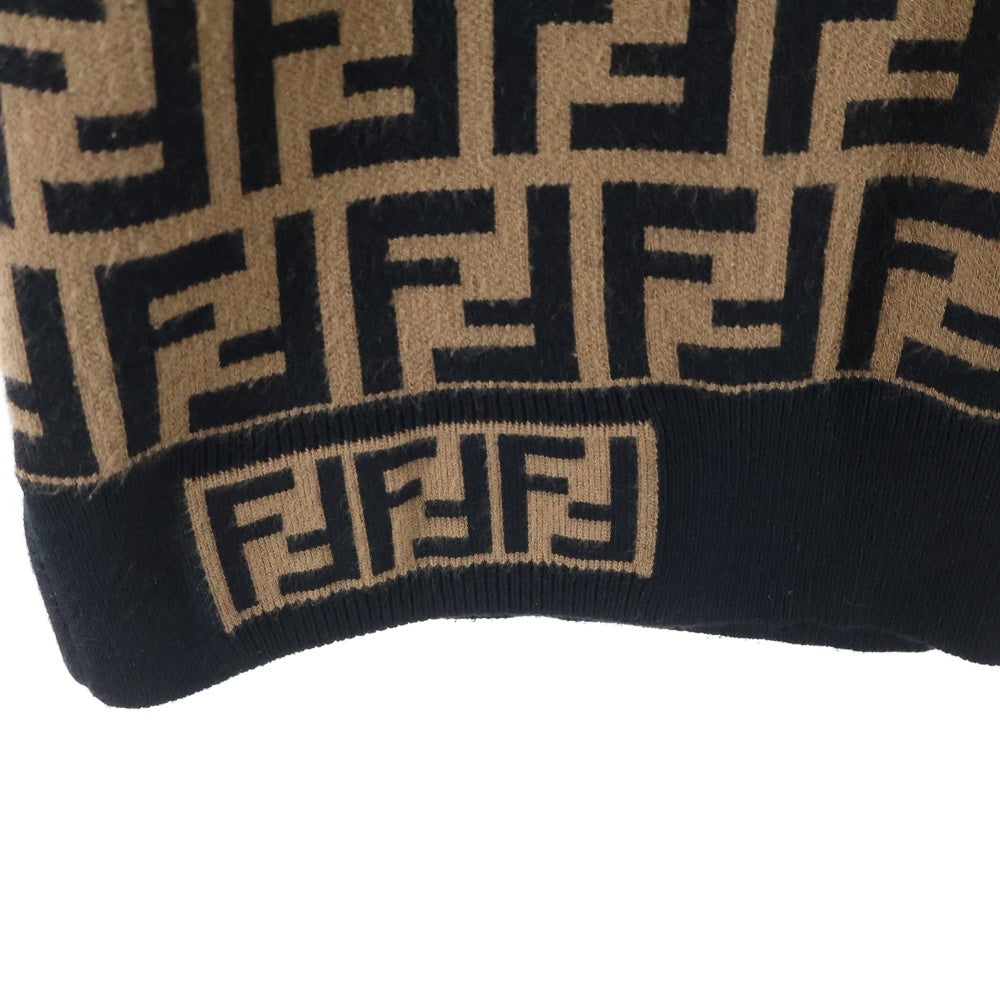 FENDI(フェンディ) ズッカ総柄ジャガード レーヨン クルーネック 半袖