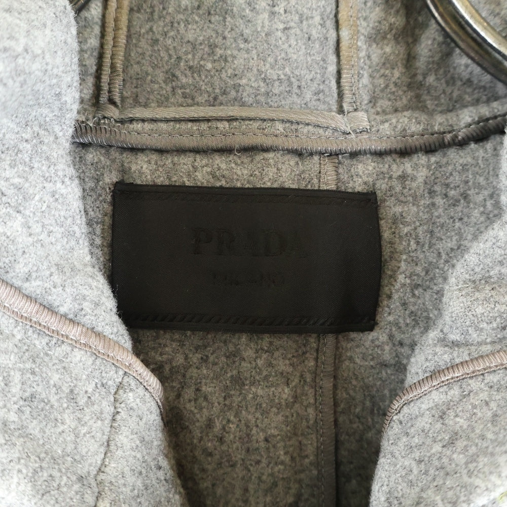 PRADA(プラダ) 13AW メルトンウール トグルボタン ダッフルコート グレー SGH609
