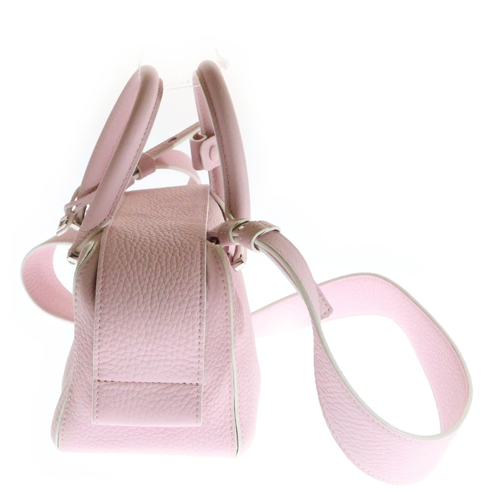 DELVAUX(デルボー) クールボックス ミニ ピンク レザー ショルダーバッグ ハンドバッグ レディース