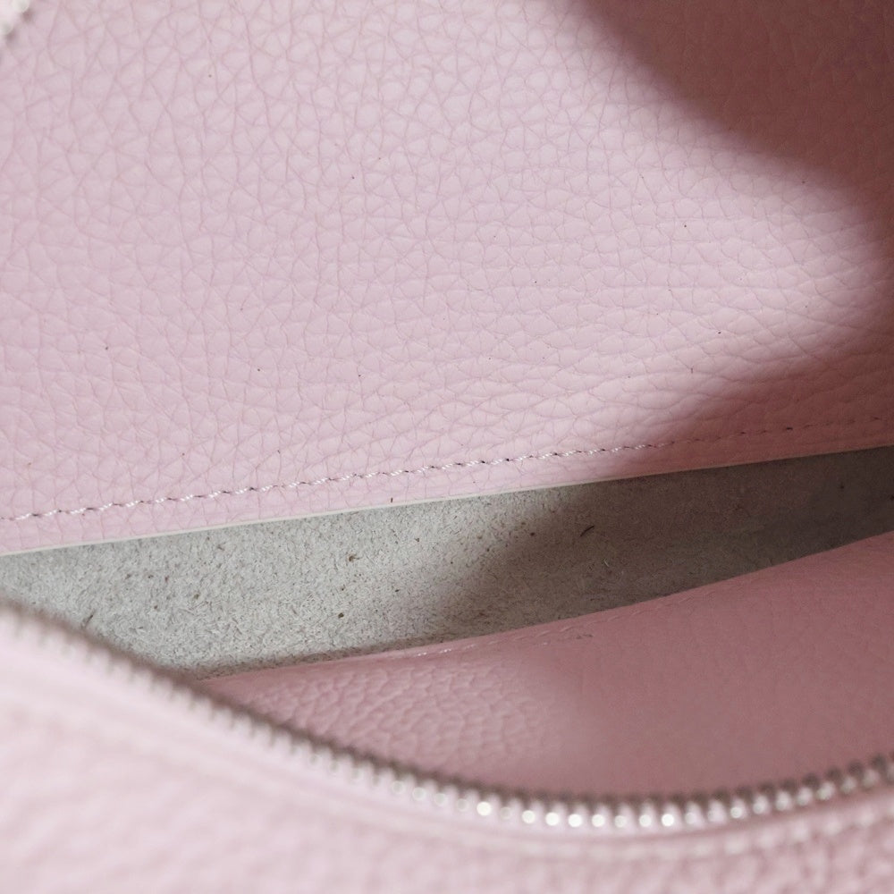 DELVAUX(デルボー) クールボックス ミニ ピンク レザー ショルダーバッグ ハンドバッグ レディース