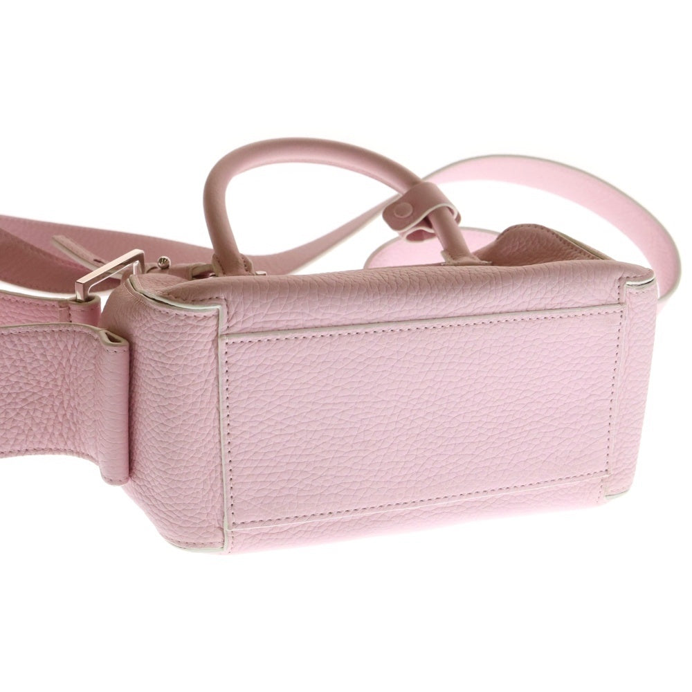 DELVAUX(デルボー) クールボックス ミニ ピンク レザー ショルダーバッグ ハンドバッグ レディース