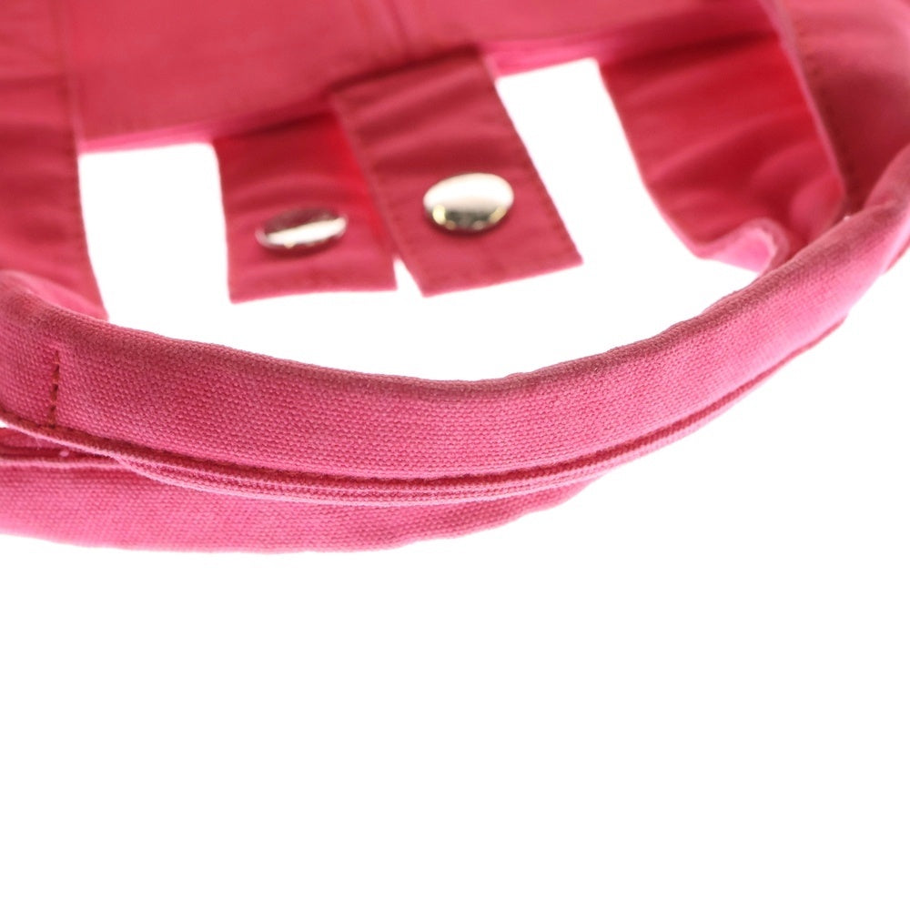 HERMES(エルメス) パニエドプラージュPM トートバッグ ハンドバッグ ピンク キャンバス シルバー金具