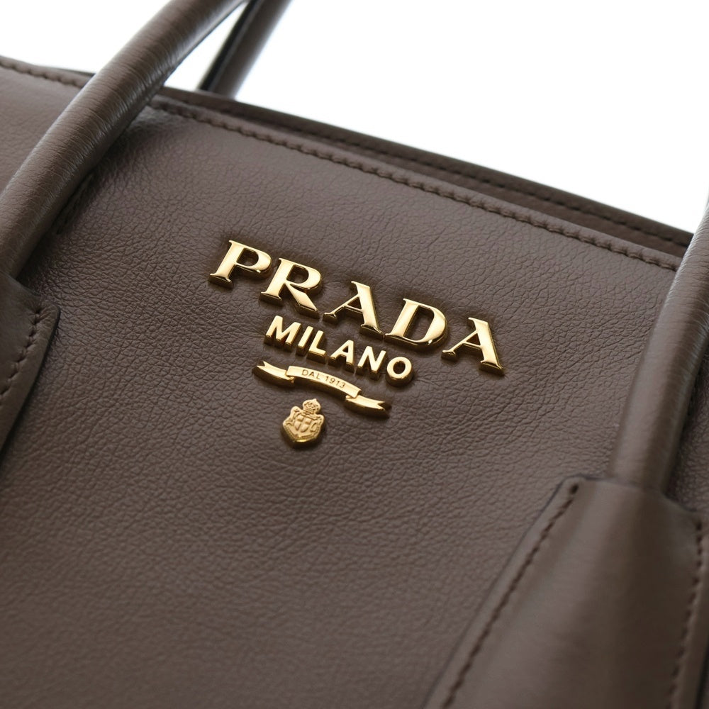 PRADA プラダ ハンドバッグ ショルダーバッグ 2way レザー グレージュ PRADA(プラダ) 2WAYハンドバッグ ショルダーバッグ グレージュ レザー