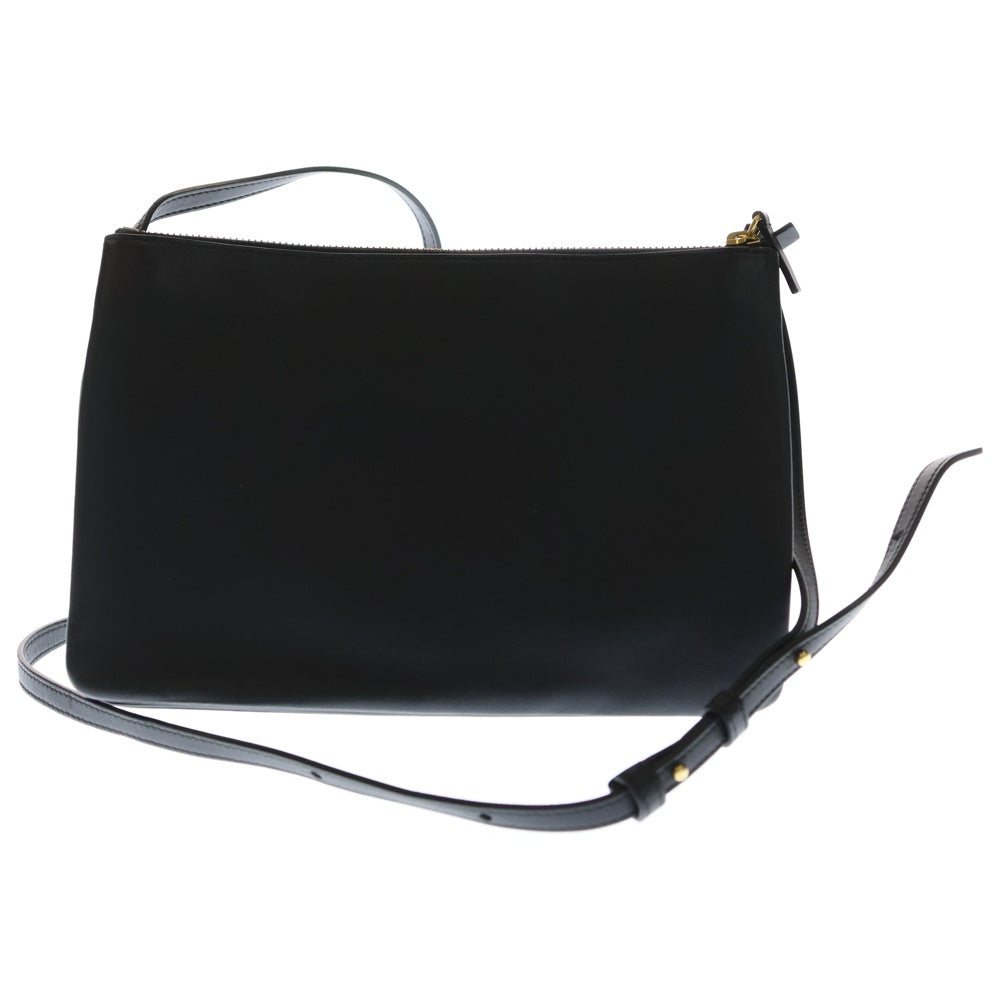 CELINE(セリーヌ) トリオ ショルダーバッグ ハンドバッグ ブラック レザー
