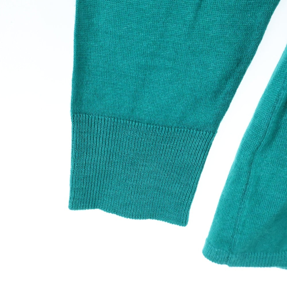 MONCLER(モンクレール) ワッペンロゴ カシミヤ タートルネック プルオーバー 長袖ニット セーター グリーン 320939274900 97374