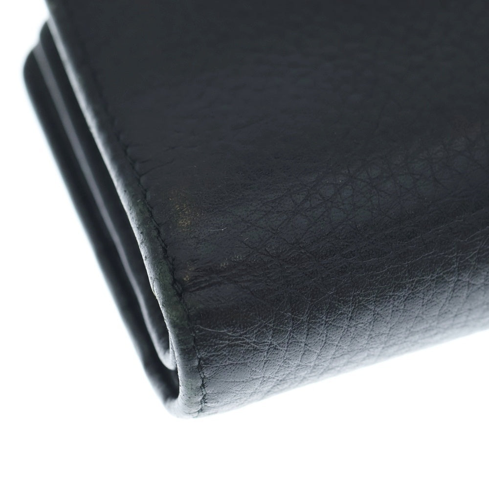 PRADA(プラダ) 二つ折り財布 コンパクトウォレット ブラック レザー 1ML018 ゴールド金具