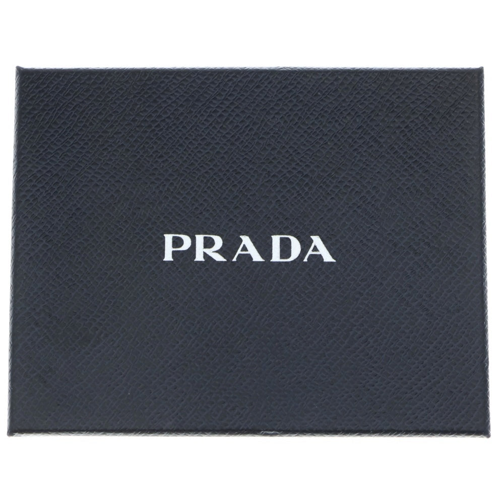 PRADA(プラダ) 二つ折り財布 コンパクトウォレット ブラック レザー 1ML018 ゴールド金具