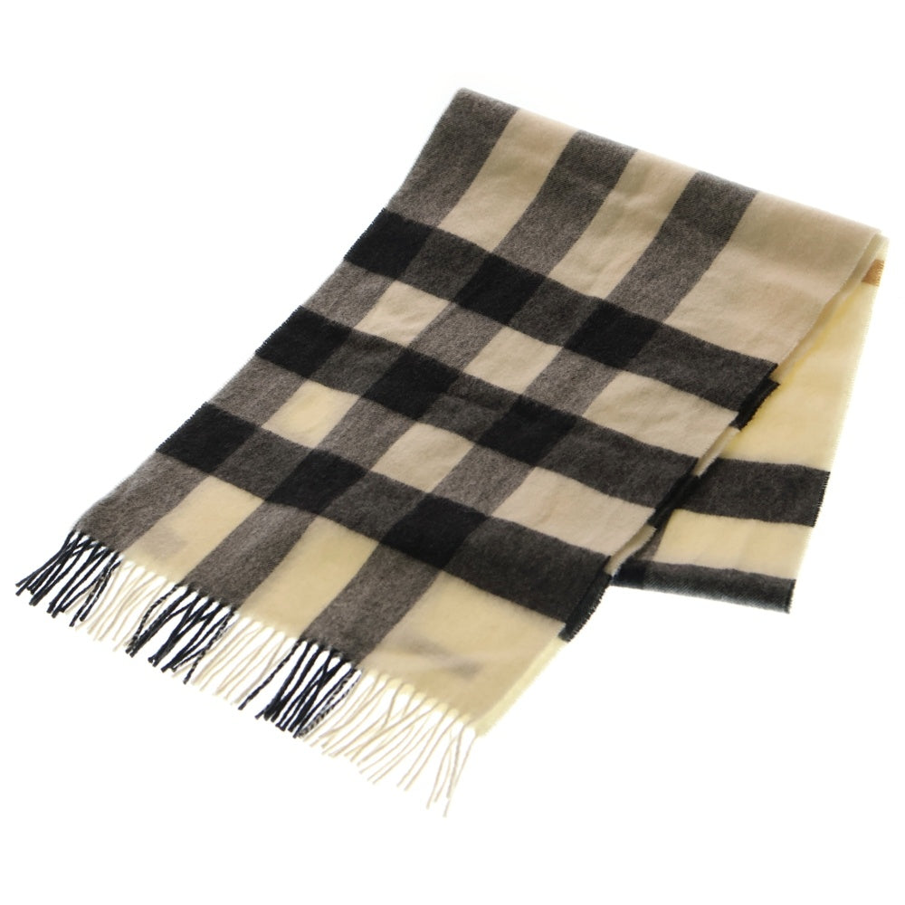 BURBERRY(バーバリー) マフラー ストール アイボリー チェック柄 ウール
