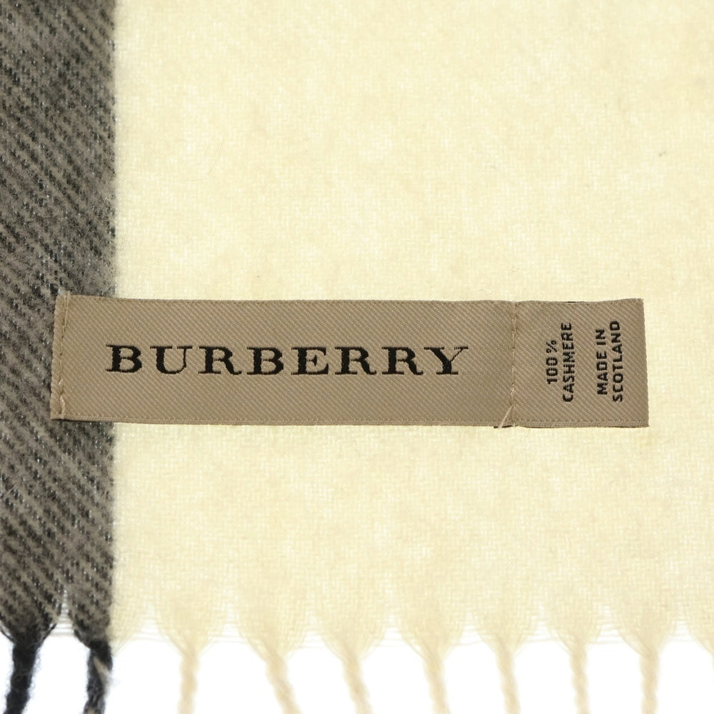 BURBERRY(バーバリー) マフラー ストール アイボリー チェック柄 ウール