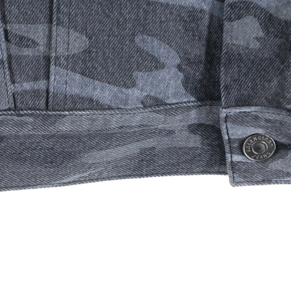 BALENCIAGA(バレンシアガ) 20AW LARGE CAMO PRINT DENIM JACKET ラージカモフラプリントデニムジャケット グレー 620731 TJW55