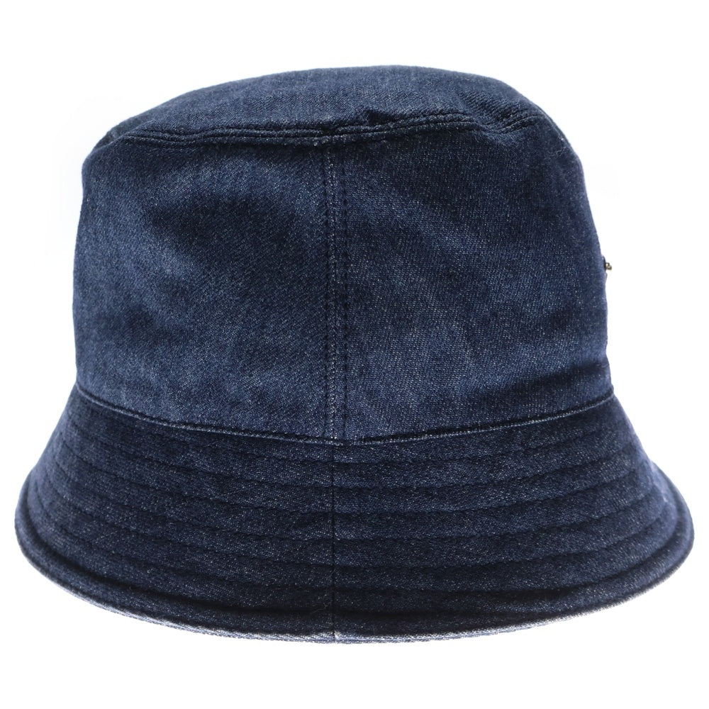 PRADA(プラダ) バケットハット 帽子 インディゴブルー デニム 1HC137